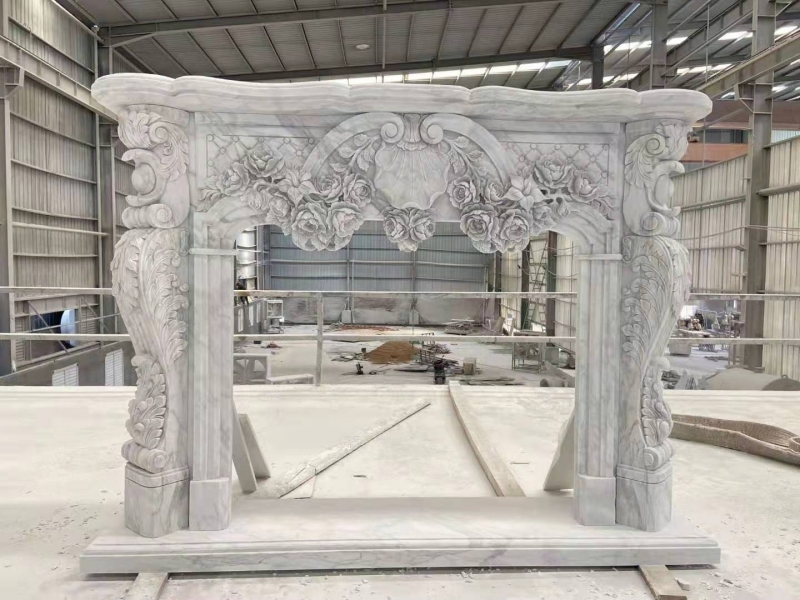 Italian Statuario Marble Fireplace.jpg